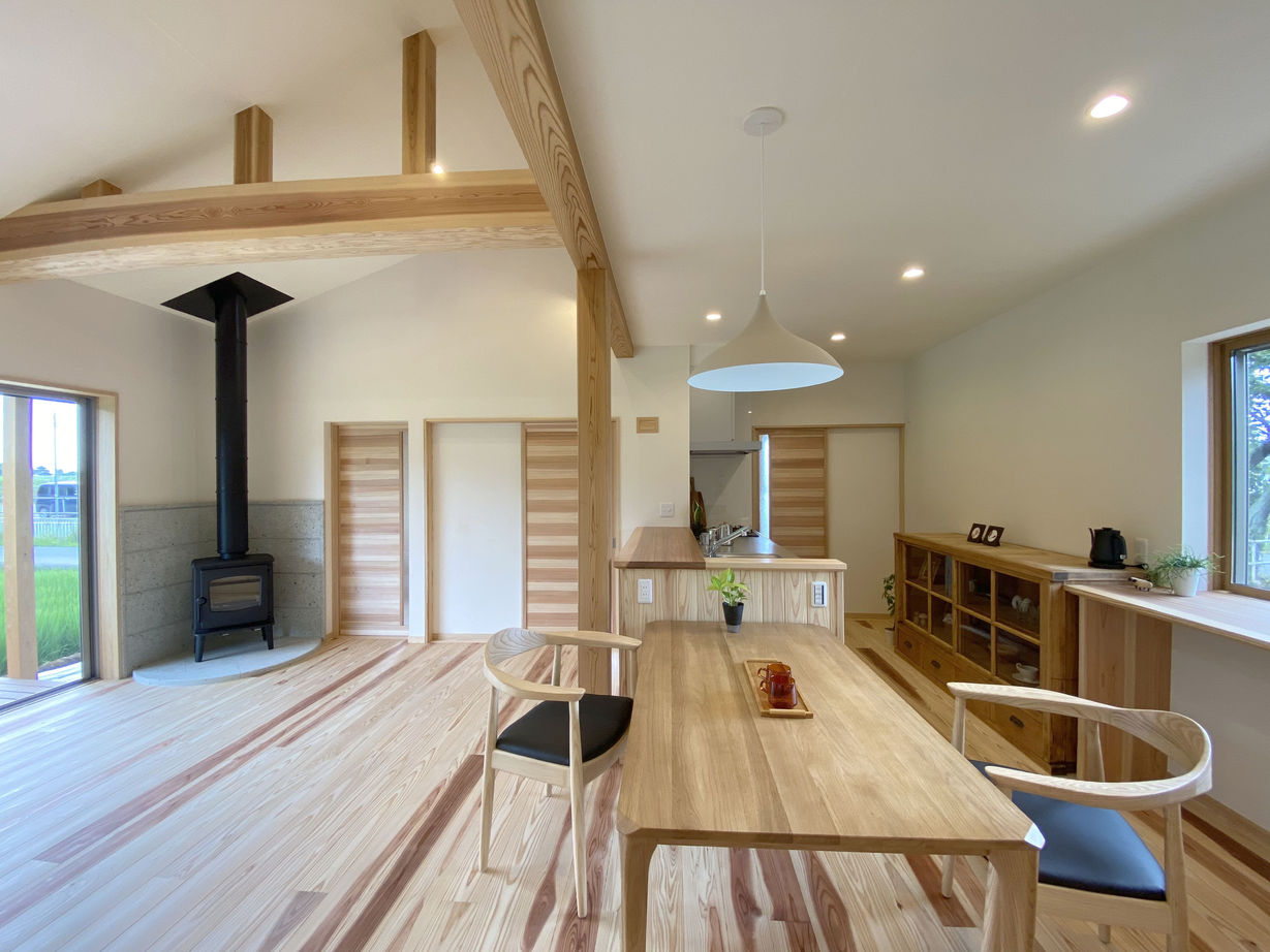 リソーケンセツ 【2000万円台/20坪台/間取り図あり/平屋】勾配天井で開放的なLDK緑豊かな景色が似合う北欧風の家の建築実例画像4