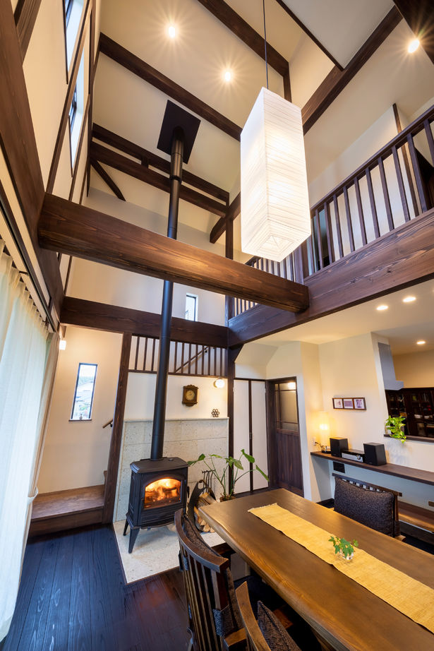 リソーケンセツ 【2000万円台/30坪台/間取り図あり/古民家風】こだわりの自然素材が満喫できる吹き抜けが気持ちいい家の建築実例画像5