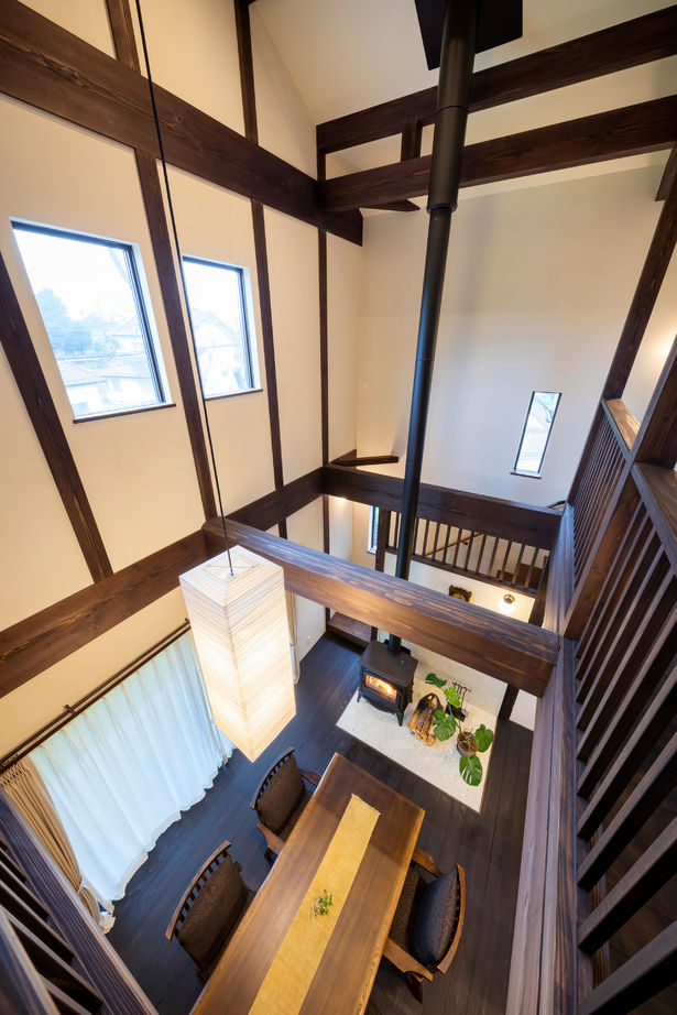 リソーケンセツ 【2000万円台/30坪台/間取り図あり/古民家風】こだわりの自然素材が満喫できる吹き抜けが気持ちいい家の建築実例画像6