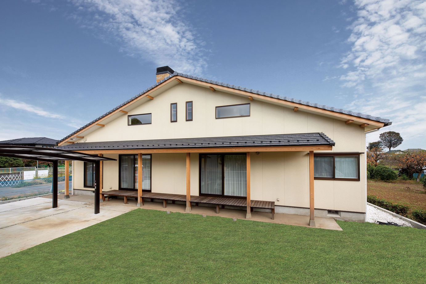 リソーケンセツ 【2000万円台/40坪台/間取り図あり/平屋＋ロフト】吹抜けの大空間に広がる無添加無垢の心地よさの建築実例画像3