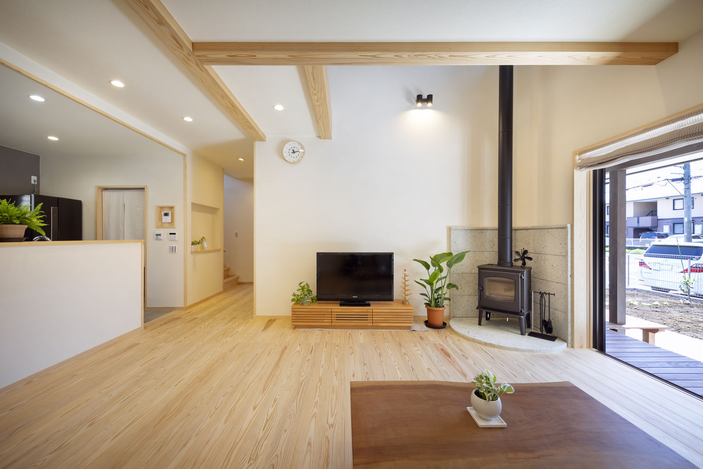 リソーケンセツ 【3000万円台/40坪台/間取り図あり/薪ストーブ】こだわりの自然素材と緩やかな対応力で選んだ家づくりの建築実例画像5