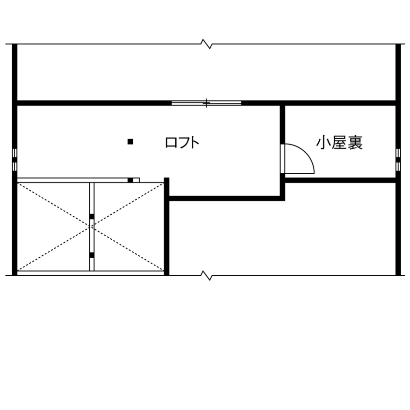 リソーケンセツ 【3000万円台/30坪台/間取り図あり/回遊動線】2代にわたって選んだ無添加無垢の家で心地よい暮らしを実現の間取り図（3LDK）小屋裏