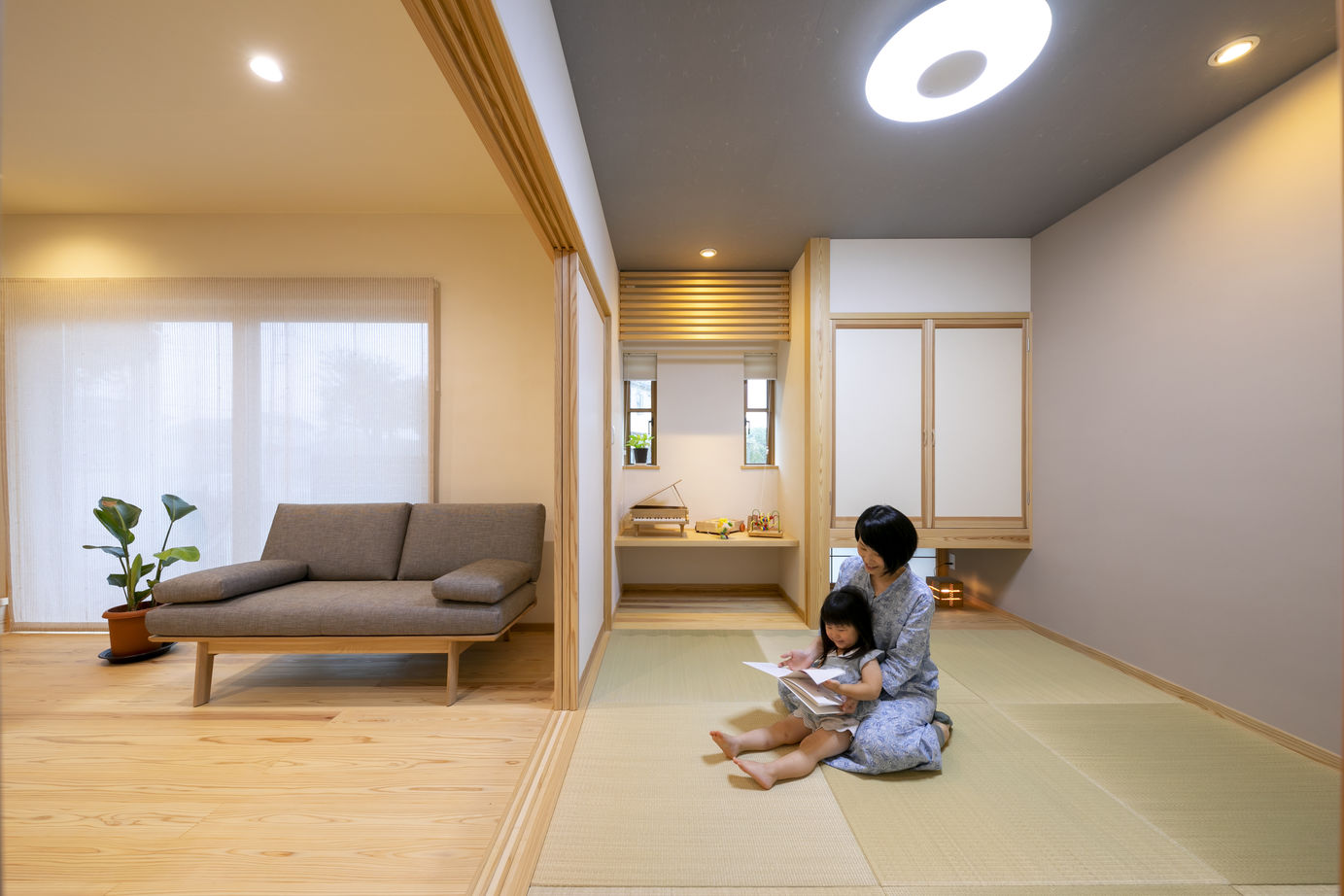 リソーケンセツ 【3000万円台/30坪台/間取り図あり/回遊動線】2代にわたって選んだ無添加無垢の家で心地よい暮らしを実現の建築実例画像5