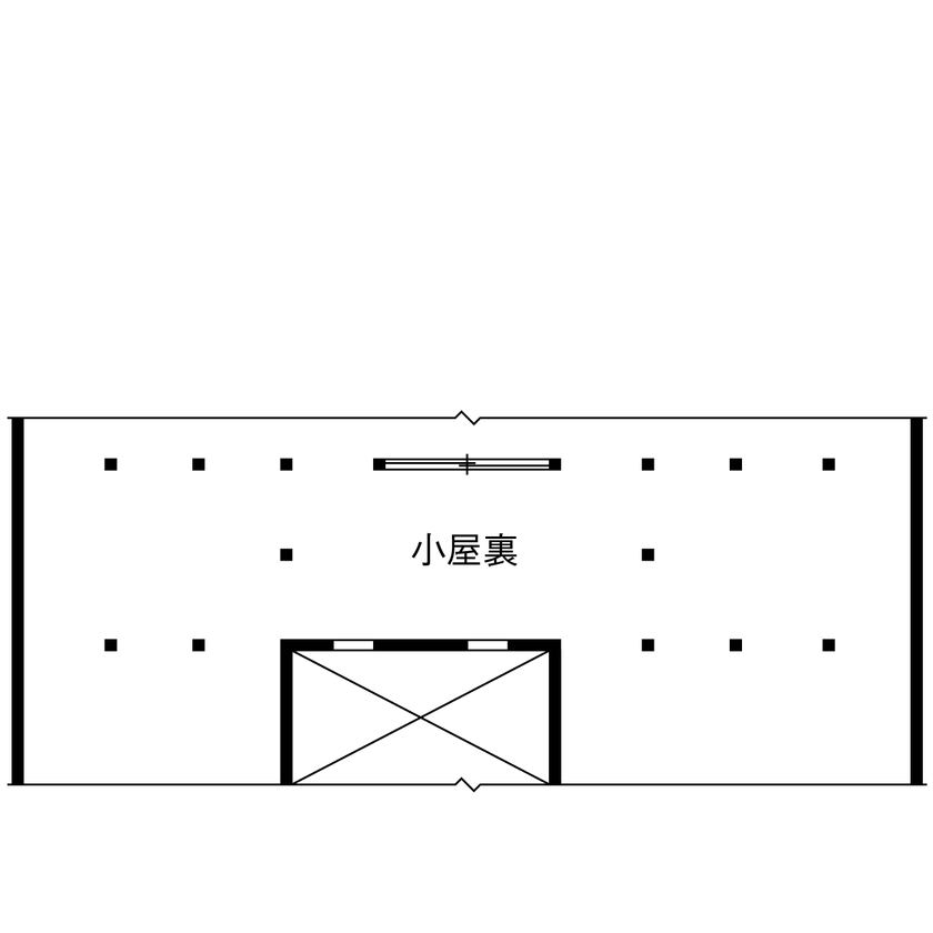 リソーケンセツ 【2000万円台／30坪／回遊動線／充実収納】無添加・無垢の家づくりと自分たちの好みをミックスの間取り図（3LDK）小屋裏