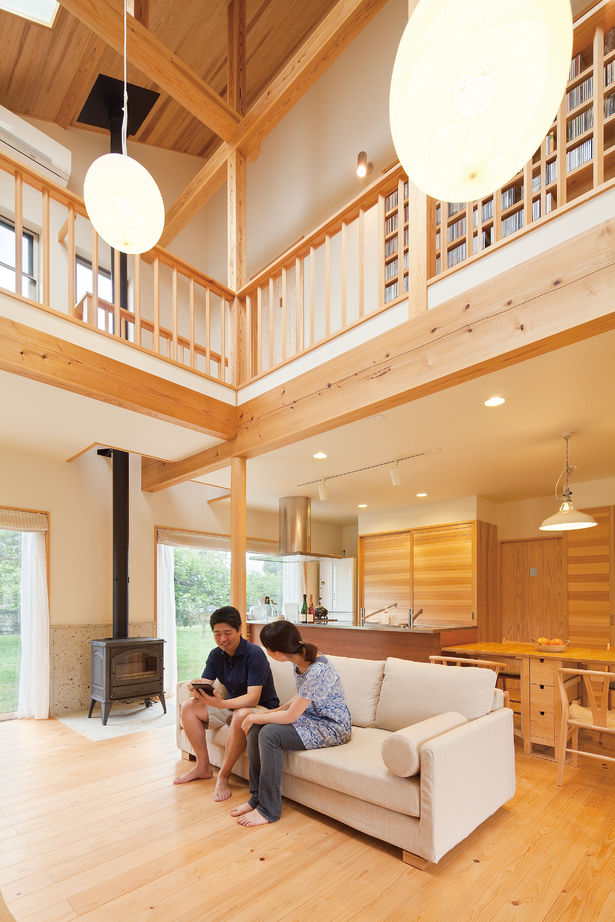 リソーケンセツ 【3000万円台／40.4坪／吹き抜け／薪ストーブ】ひと目惚れした家づくりに自分たちのこだわりを詰め込んでの建築実例画像2