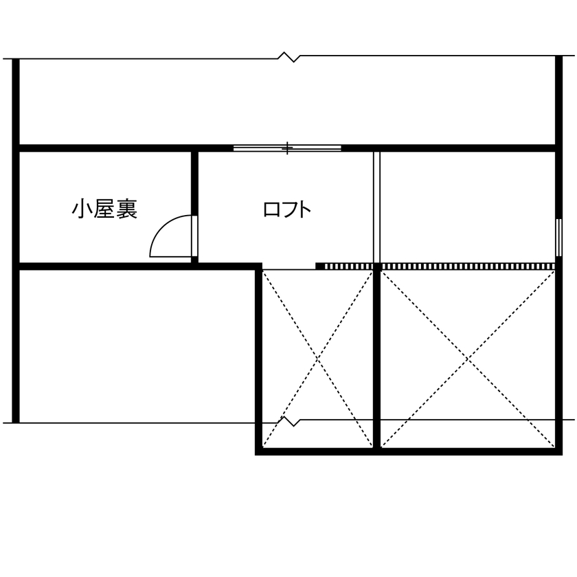 リソーケンセツ 【2000万円台／30坪台／間取り図あり／吹き抜け】無添加無垢の素材で実現した家族の一体感を大切にした家の間取り図（3LDK）小屋裏