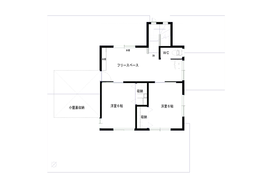 齋藤住建 【群馬県/2900万円/間取り図有】地中熱を活用した1年中過ごしやすい住まい。趣味の音楽や読書を楽しむ毎日の間取り図（3LDK+防音壁）2階