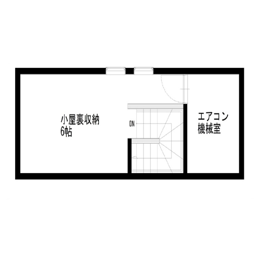 齋藤住建 【足利市/間取り図有】計算された収納と動線計画で子育ても安心できる住まいの間取り図（4LDK）小屋裏