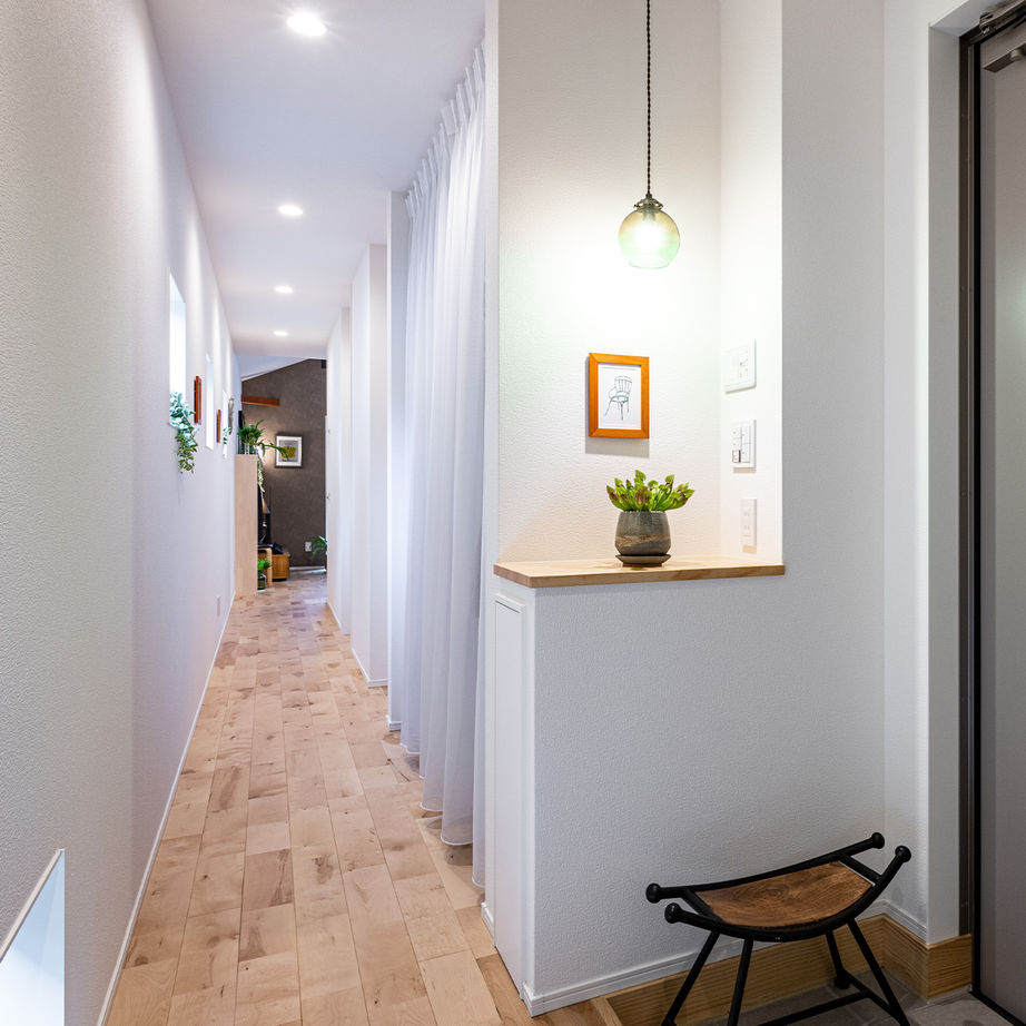 一級建築士事務所　ライフスタイル(LIFE STYLE) 【18.5坪/平屋/2LDK/3畳の部屋】間口が狭い、奥に長いこだわりあるデザインハウスの建築実例画像9