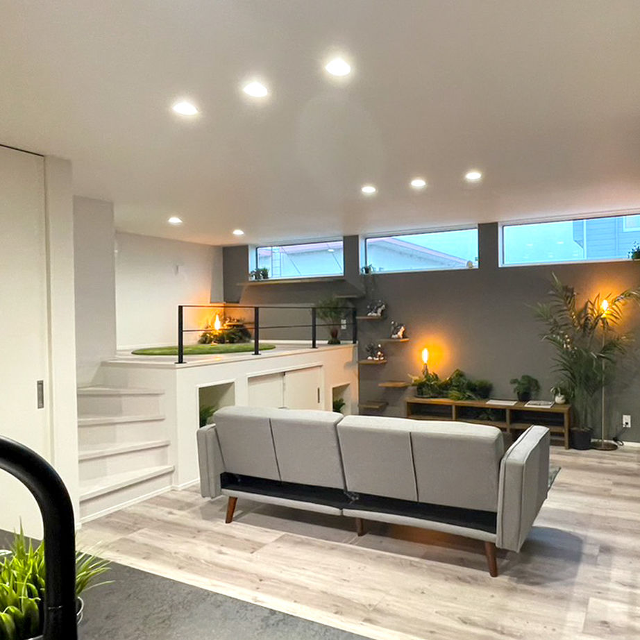 一級建築士事務所　ライフスタイル(LIFE STYLE) 【キャットウォーク/書斎/平屋/】必要な所に最低限のスペースで、26.6坪に5LDKの平屋が実現の建築実例画像3