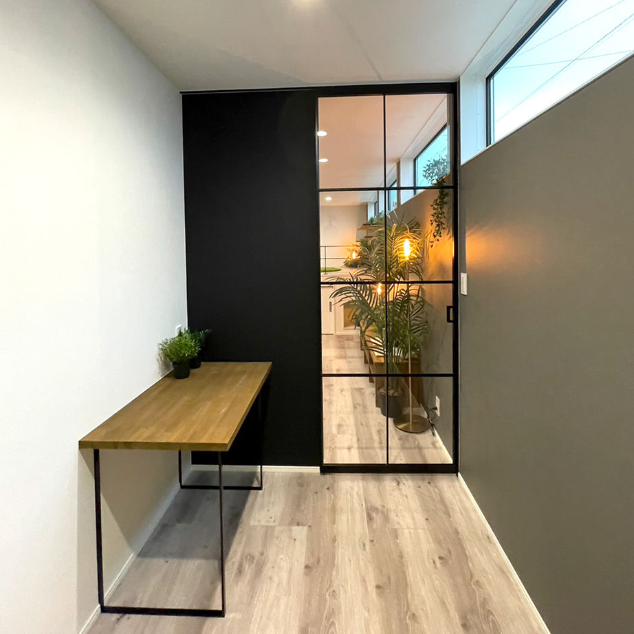 一級建築士事務所　ライフスタイル(LIFE STYLE) 【キャットウォーク/書斎/平屋/】必要な所に最低限のスペースで、26.6坪に5LDKの平屋が実現の建築実例画像6