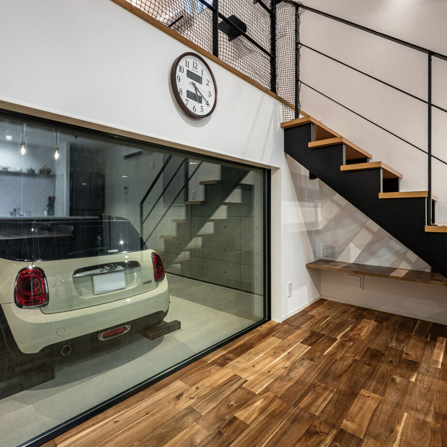 一級建築士事務所　ライフスタイル(LIFE STYLE) 【ガレージ/キャットウォーク/スキップフロア】立体感のあるガレージハウスの建築実例画像6