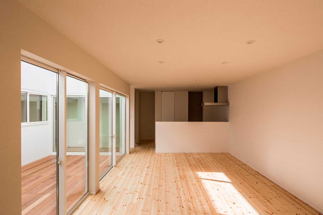 シンプルノート名古屋中区スタジオ／KanZEON 【2000万円台｜平屋｜シンプルデザイン】窓がないのには理由がある。水平ラインが美しいフラットな平屋の建築実例画像6