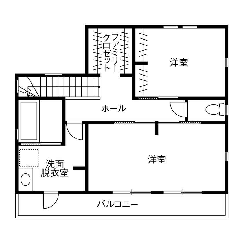 mito HOUSE（美都住販） 【町田|間取り有|2000万円台】家族が集う広いリビングがお気に入り。子どもの成長を健やかに育む住まいの間取り図（2LDK）2階