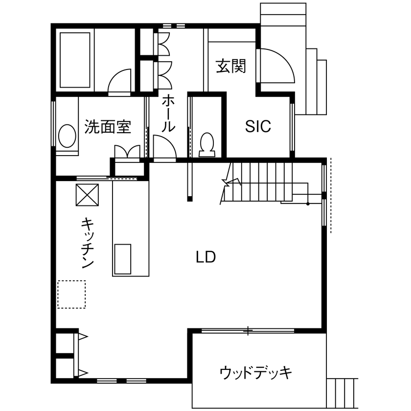 mito HOUSE（美都住販） 【相模原|間取り有】機能的な動線や上質な空間演出にもこだわった、開放感あふれる住まいの間取り図（3LDK）1階