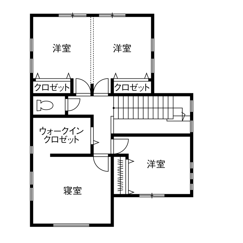 mito HOUSE（美都住販） 【相模原|間取り有】機能的な動線や上質な空間演出にもこだわった、開放感あふれる住まいの間取り図（3LDK）2階