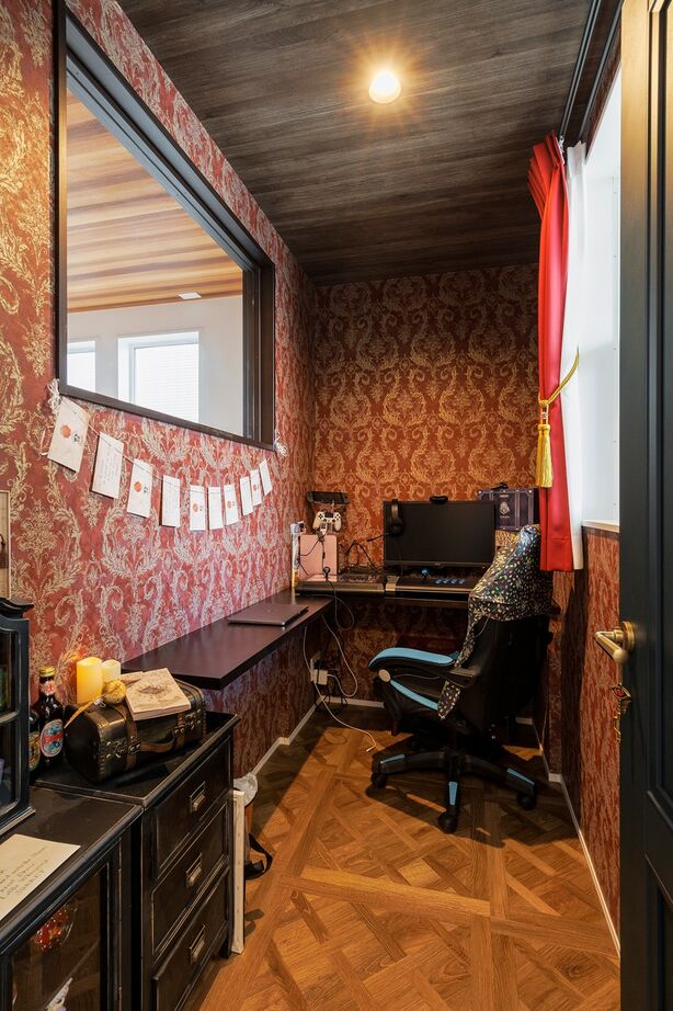 mito HOUSE（美都住販） 【2000万円台|間取り図有|断熱等級6】書斎とリビングを吹抜けが緩やかにつなぐ、開放的なアメリカンハウスの建築実例画像8