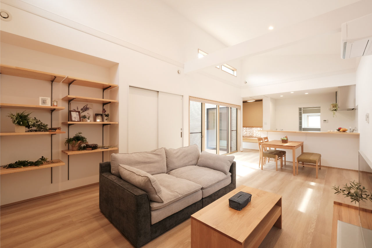 三洋ハウス 【平屋/ロフト/4LDK/姶良市】空間と家族を優しくつなぐ、中庭のある暮らしの建築実例画像2