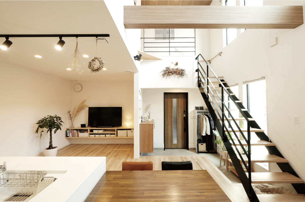 三洋ハウス 【2階建て/3LDK/鹿児島市】ほどよい距離感で緩やかに家族をつなぐ二世帯住宅の建築実例画像2