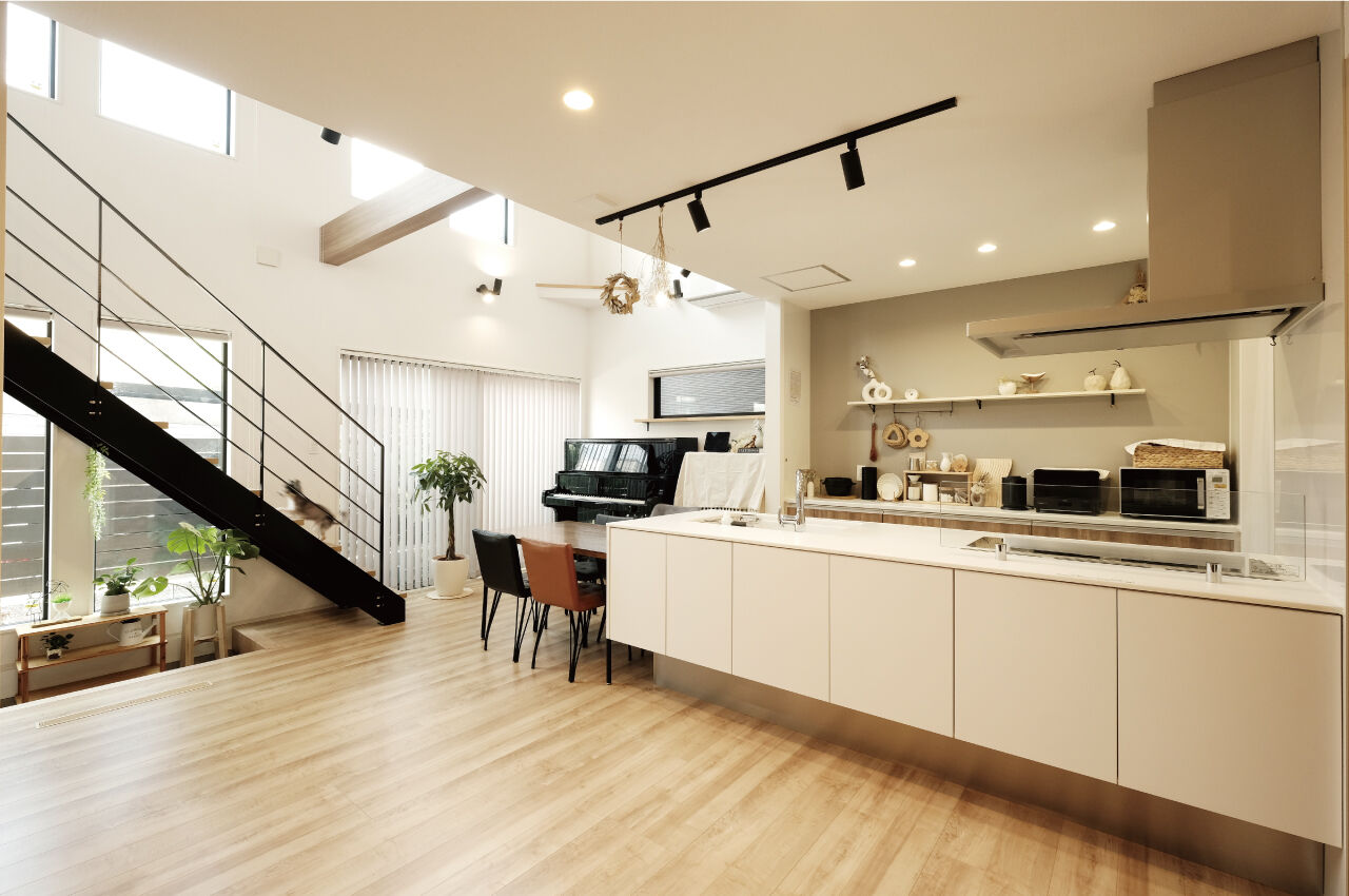 三洋ハウス 【2階建て/3LDK/鹿児島市】ほどよい距離感で緩やかに家族をつなぐ二世帯住宅の建築実例画像3