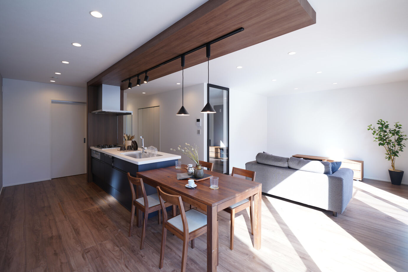 トスコ 【価格1000万円台/シンプルモダン/平屋/30坪台/理想の間取り】シンプルモダンな広々ゆったりな平屋の建築実例画像4