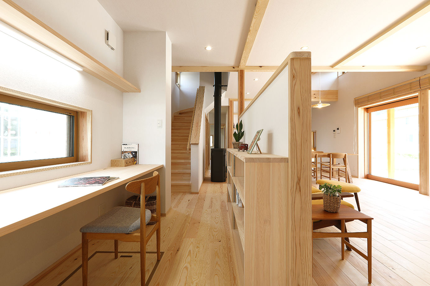 サイト工業　はぐくみの木の家(宮城・福島） 【2100万円/間取り図有】一年中快適で暖かくて、家族の絆もはぐくむ「薪ストーブ」の家の建築実例画像4