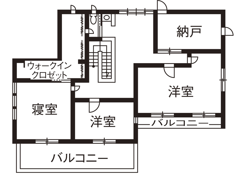 住友林業 【間取り図有/テラス】家の内も外も子どもたちの遊び場　大空間・大開口でのびのび快適にの間取り図null2階