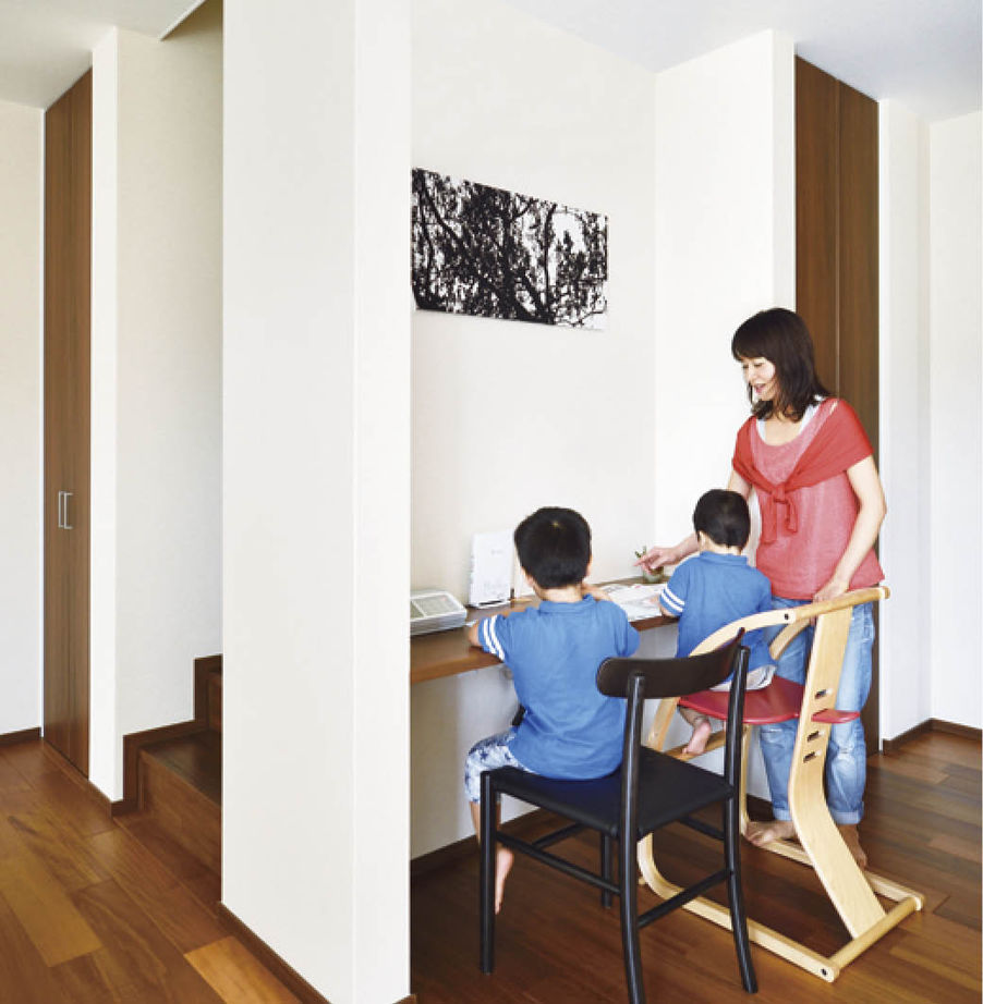 住友林業 【間取り図有/テラス】家の内も外も子どもたちの遊び場　大空間・大開口でのびのび快適にの建築実例画像3