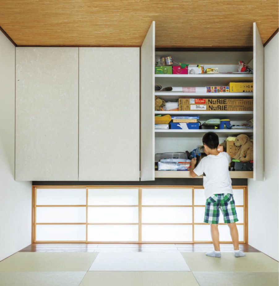 住友林業 【40坪台/間取り図有/収納】収納の工夫で家族全員が片付け上手　仕事で忙しい夫人の家事も楽にの建築実例画像2