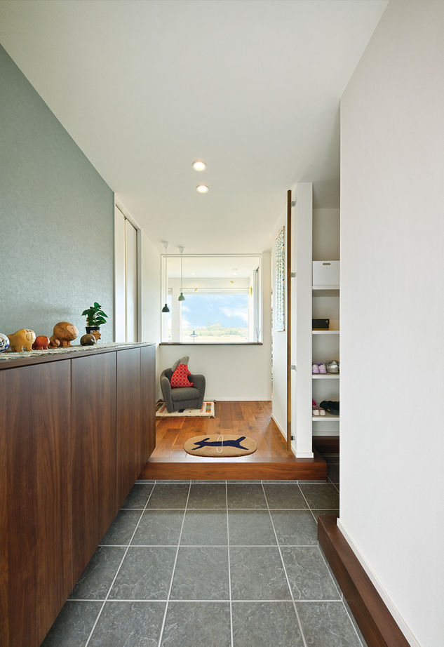 住友林業 【30坪台/間取り図有/平屋】中庭をＬ字型に囲む美しい平屋。空の下のリビングも安心、快適にの建築実例画像6