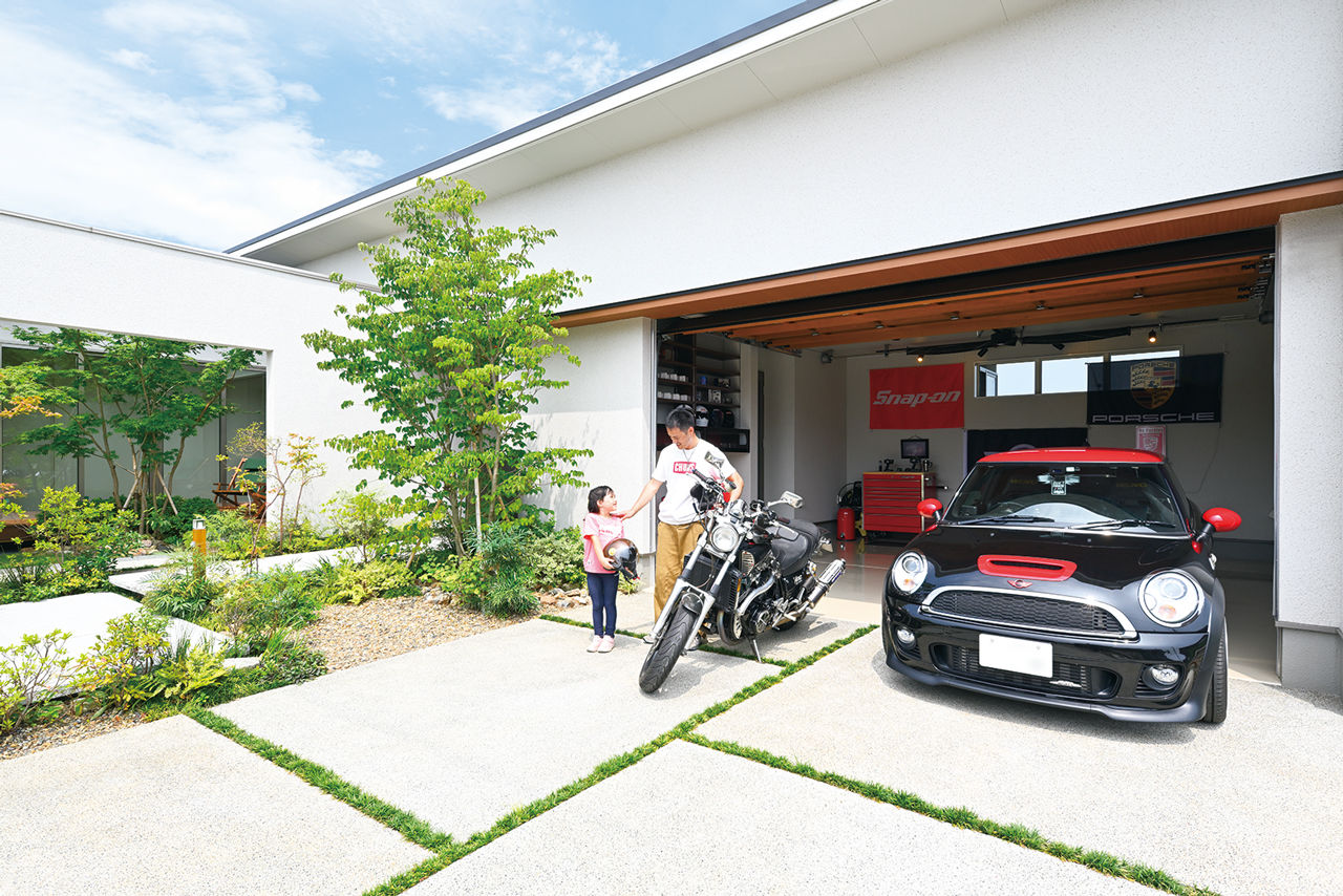 住友林業 【30坪台/間取り図有/平屋】中庭をＬ字型に囲む美しい平屋。空の下のリビングも安心、快適にの建築実例画像8