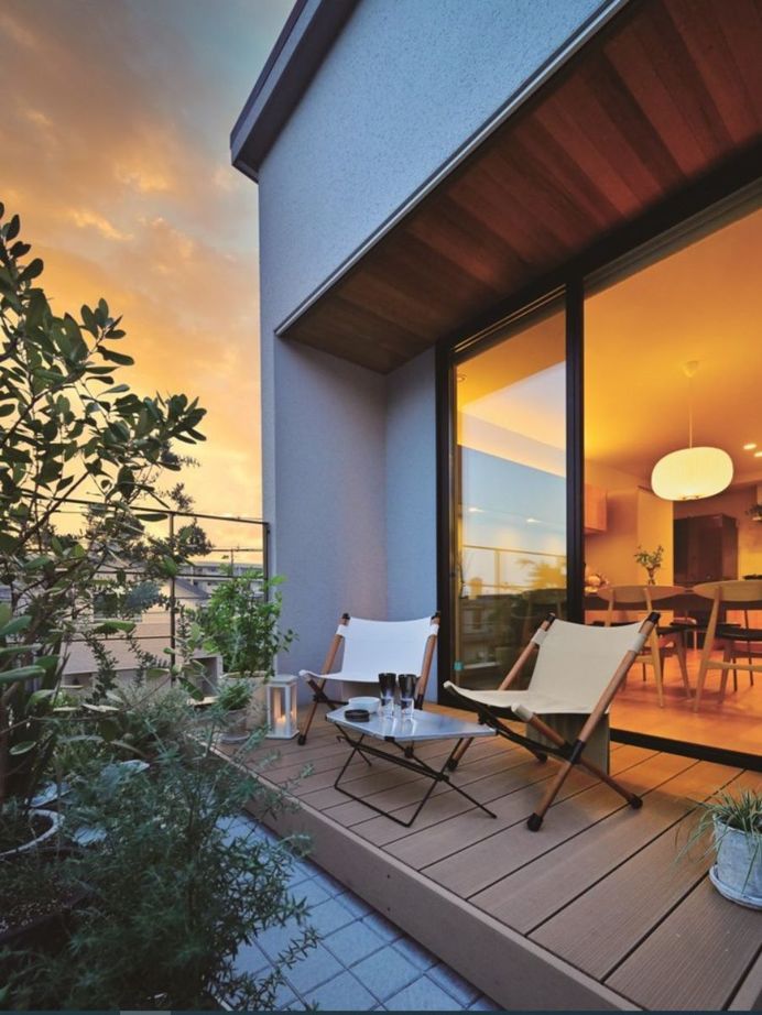 住友林業 【30坪台/間取り図有/ウッドデッキ】バルコニーを「庭」として楽しむ。2階LDKの家の建築実例画像7