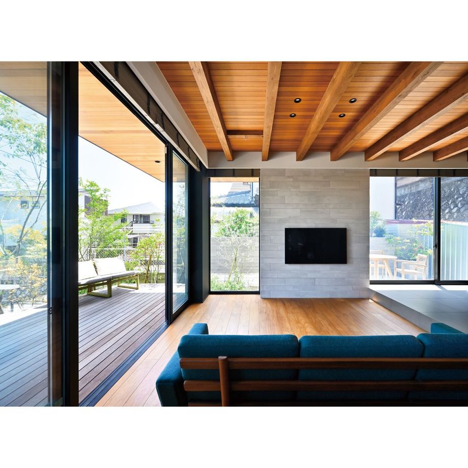 住友林業 多彩な過ごし方が楽しめる3つの庭。緑に囲まれて暮らす木の住まいの建築実例画像3