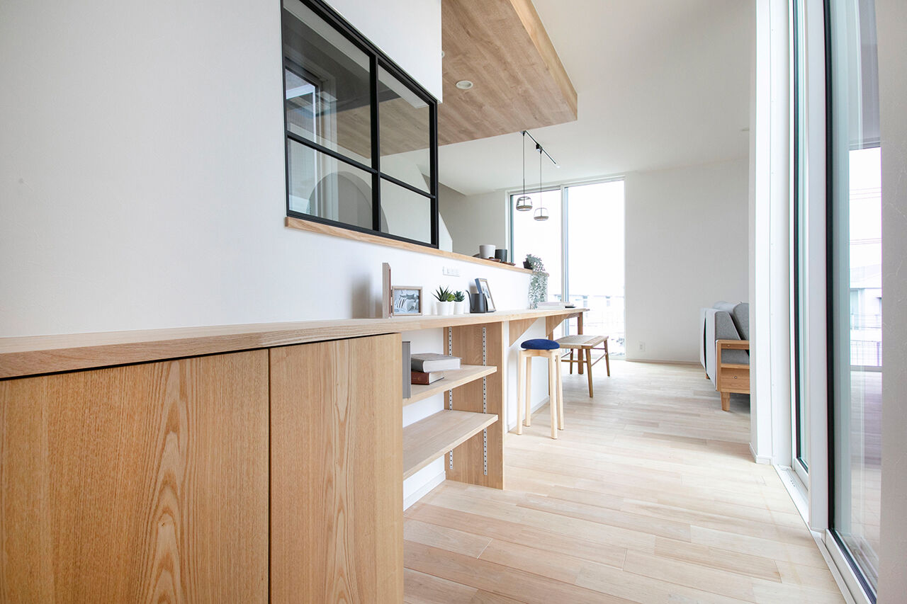 LIGhome 小牧・春日井(リグホーム) 【間取り図有｜2100万円台｜3LDK｜中庭｜ヌック】カーテンレスで暮らせる、仲良し家族のコの字型の家の建築実例画像7