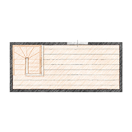 アイダ設計 【間取り図有/30坪台/太陽光発電】売電をローン返済に充当。収納充実で採光に優れた注文住宅の間取り図（4LDK）小屋裏収納
