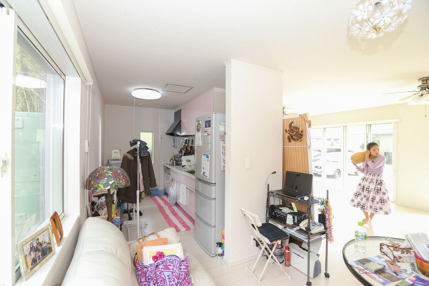 アイダ設計 【間取り図有/20坪台/3LDK/店舗兼用】フラダンス教室、美容院、居住空間、各スペースに配慮した設計の家の建築実例画像15