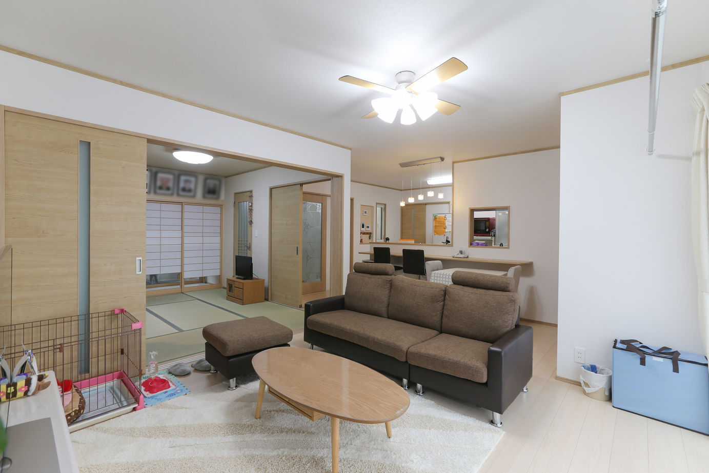 アイダ設計 【間取り図有/20坪台/平屋/太陽光発電/オール電化】将来を見すえた設計で、風が通り抜ける和室のある平屋の建築実例画像2