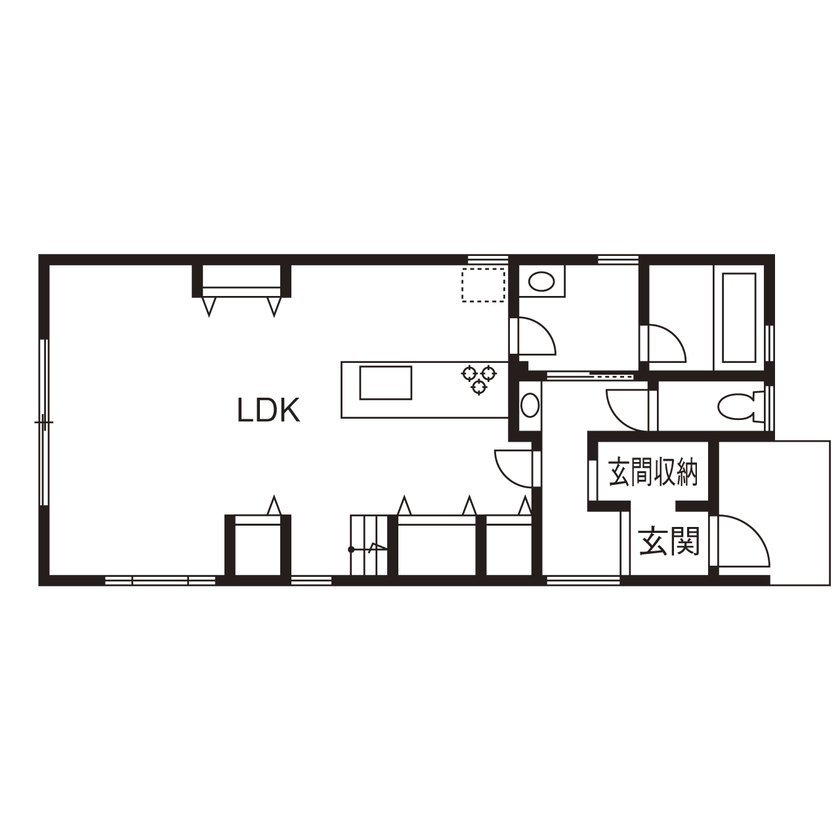 ハウスジャパン 【刈谷市｜2000万円台｜間取り図有】共働きに最適！収納充実で家事ラクなホテルライクな家の間取り図（4LDK）1階