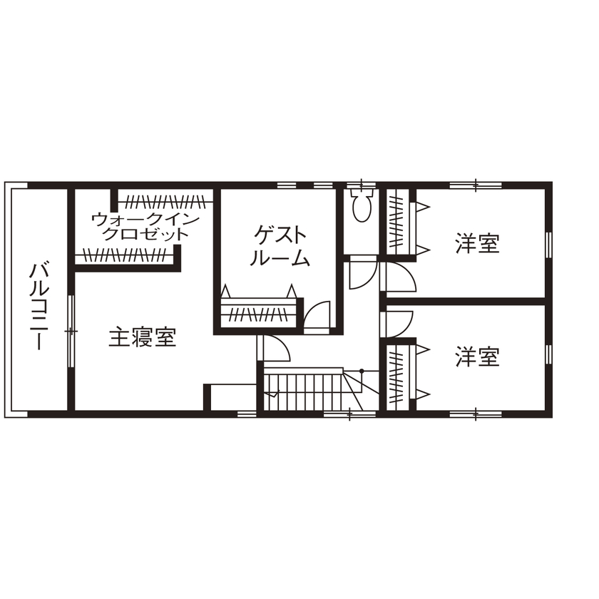 ハウスジャパン 【刈谷市｜2000万円台｜間取り図有】共働きに最適！収納充実で家事ラクなホテルライクな家の間取り図（4LDK）2階