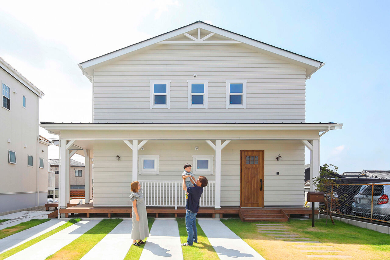 ハウスジャパン 【2000万円台｜半田市｜20坪台｜アメリカン】驚きの標準仕様！白×ヴィンテージの素敵な家の建築実例画像1