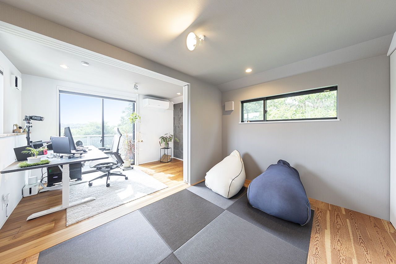 山下建設 【吹抜／サウナ／自然素材】雄大な眺望やサウナ＋水風呂に癒される。毎日が特別で非日常を感じる暮らしの建築実例画像8