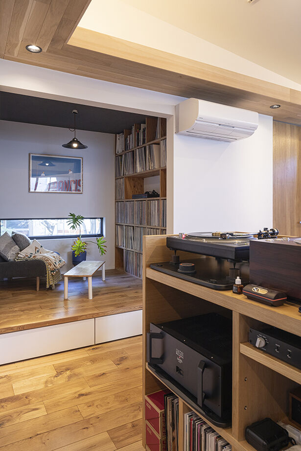 山下建設 【平屋／ウッドデッキ／間取図有】広く開放的なリビングと造形美溢れるウッドデッキを持つ、帰りたくなる家の建築実例画像7