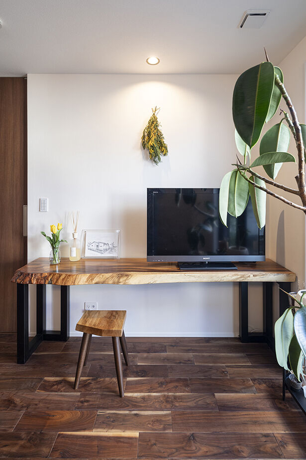 山下建設 【平屋／ウッドデッキ／間取図有】広く開放的なリビングと造形美溢れるウッドデッキを持つ、帰りたくなる家の建築実例画像12