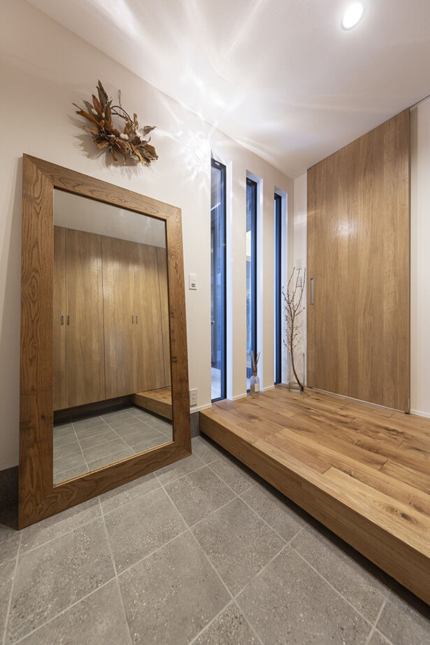 山下建設 【平屋／ウッドデッキ／間取図有】広く開放的なリビングと造形美溢れるウッドデッキを持つ、帰りたくなる家の建築実例画像15