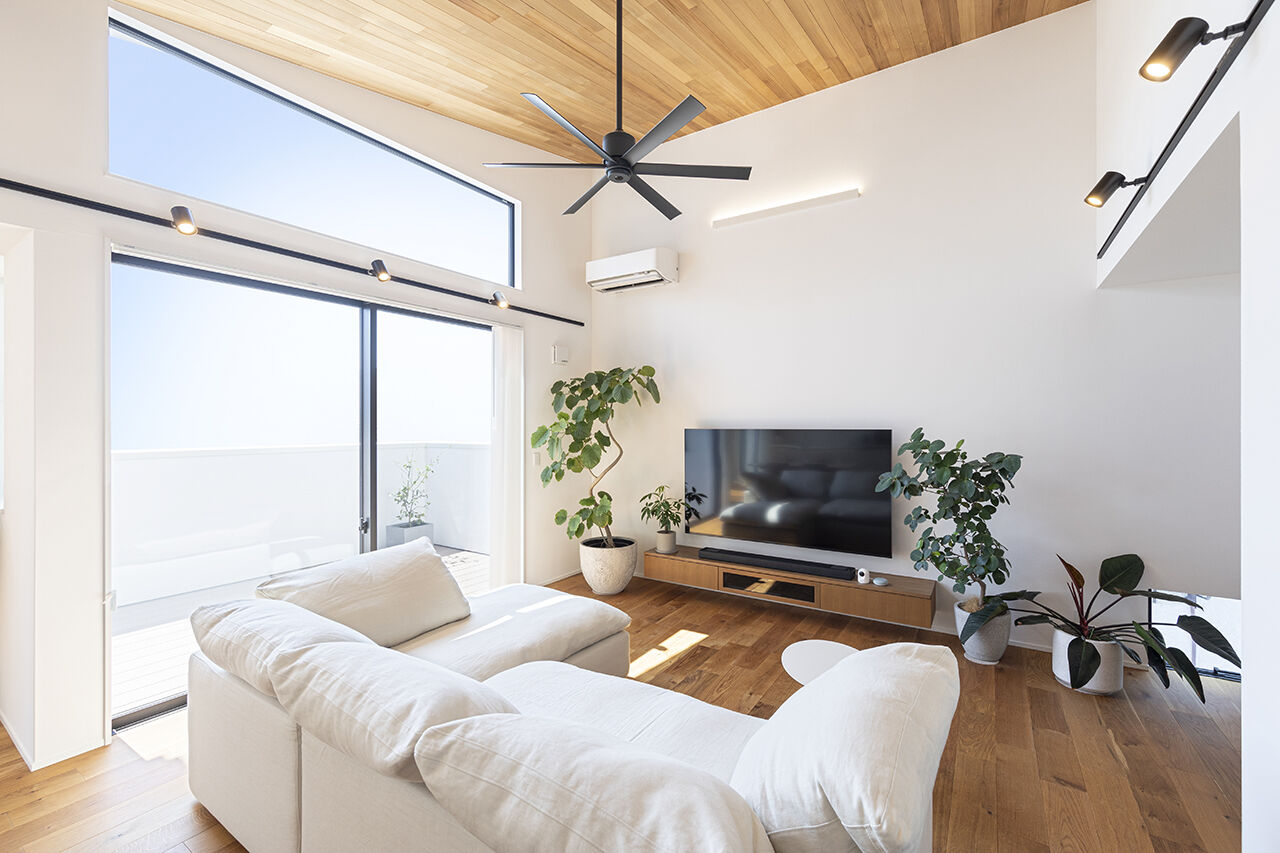 山下建設 【パティオ／収納充実／2階リビング／間取図】光と開放感の心地よさ。景色の愉しみ、愛犬との時間を重ねるの建築実例画像3