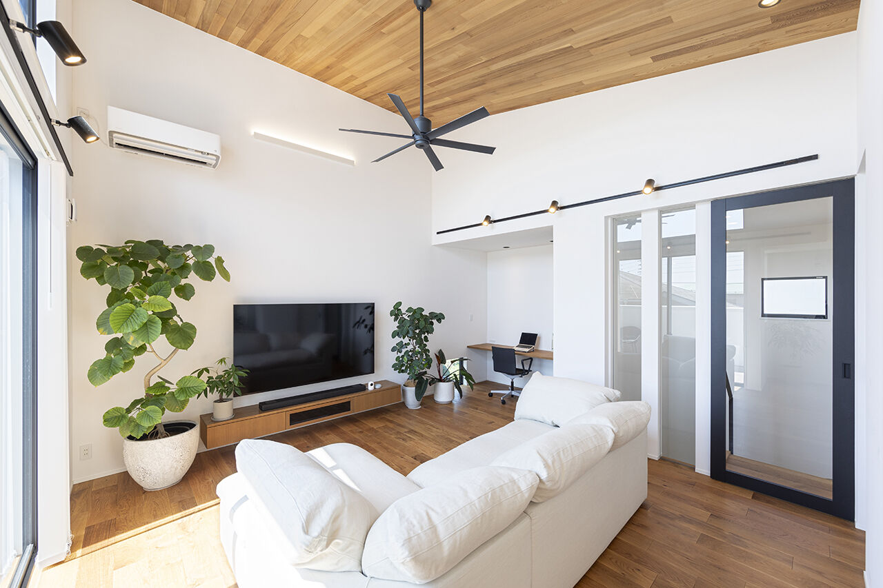 山下建設 【パティオ／収納充実／2階リビング／間取図】光と開放感の心地よさ。景色の愉しみ、愛犬との時間を重ねるの建築実例画像5