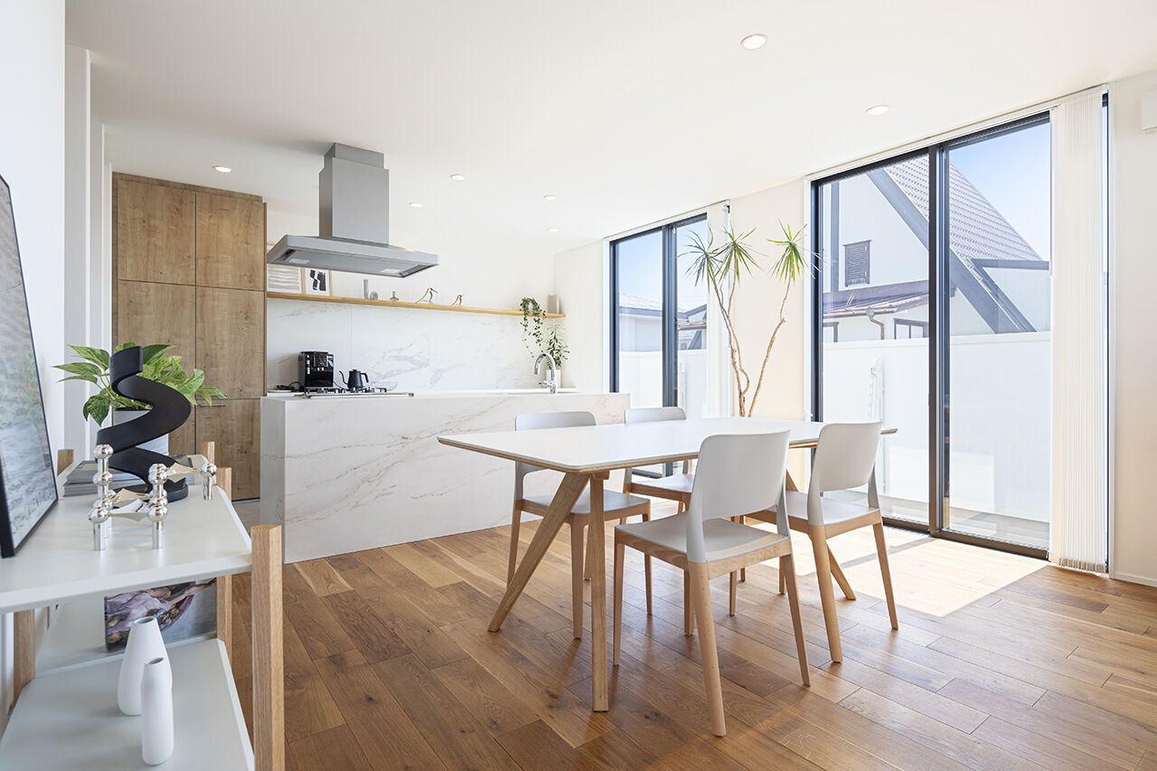 山下建設 【パティオ／収納充実／2階リビング／間取図】光と開放感の心地よさ。景色の愉しみ、愛犬との時間を重ねるの建築実例画像6