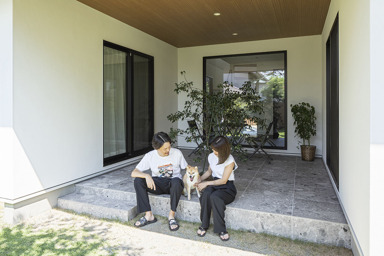 山下建設 【パティオ／収納充実／2階リビング／間取図】光と開放感の心地よさ。景色の愉しみ、愛犬との時間を重ねるの建築実例画像8
