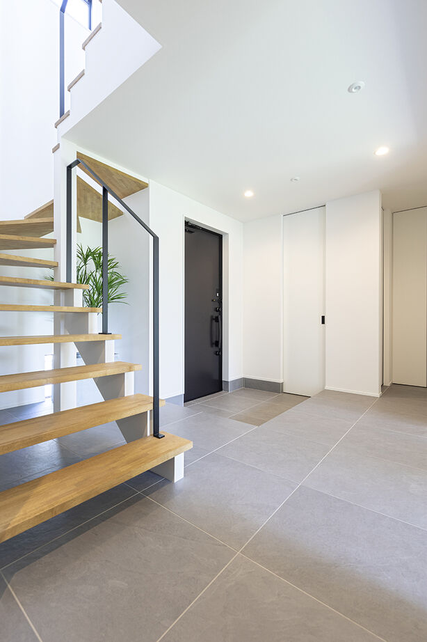 山下建設 【パティオ／収納充実／2階リビング／間取図】光と開放感の心地よさ。景色の愉しみ、愛犬との時間を重ねるの建築実例画像9