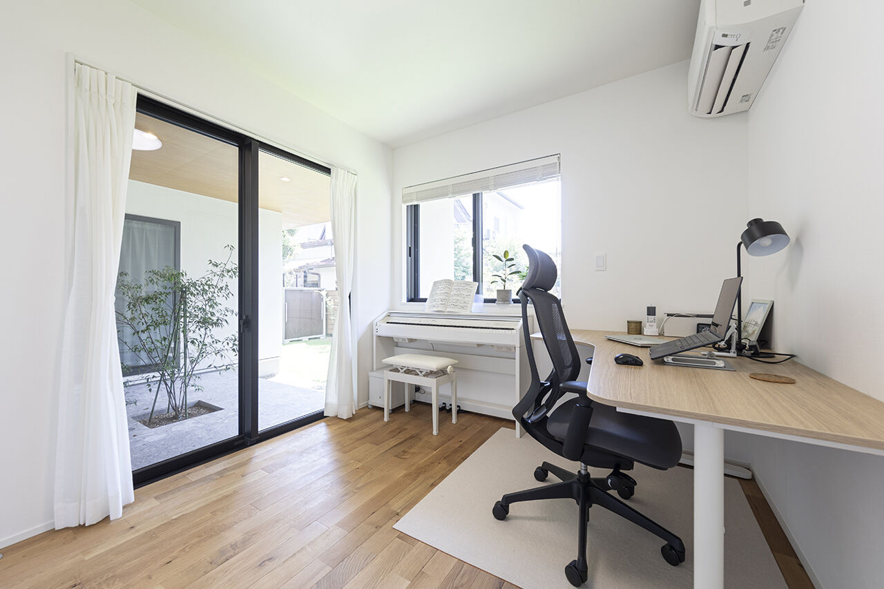 山下建設 【パティオ／収納充実／2階リビング／間取図】光と開放感の心地よさ。景色の愉しみ、愛犬との時間を重ねるの建築実例画像10